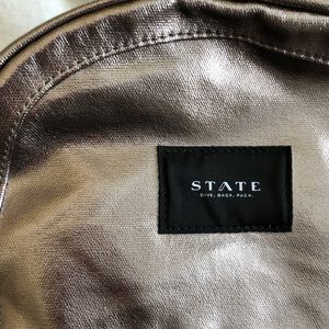 Metallic small backpack